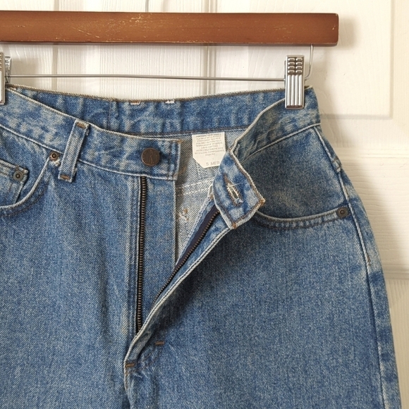 Riders 90's Vintage Deadstock Medium Wash High Rise Easy Fit Tapered Leg Jeans 5 - Picture 7 of 16